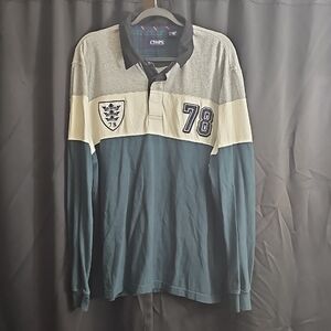 Chaps Men's Polo Shirt - Black, Cream, Green